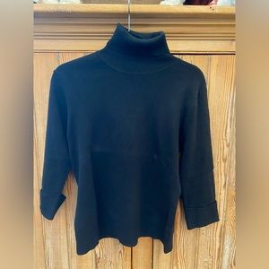 ** SOLD ** George Black turtleneck with quarter sleeves, size M